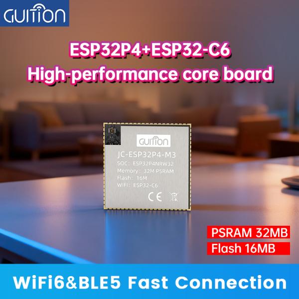 JC-ESP32P4-M3-C6 Dual core RISC-V+Wi Fi 6: ESP32-P4 high-performance minimal system core board