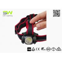 China Impact Rechargeable Headlamp With Red Color Rear Light For Site Inspection on sale