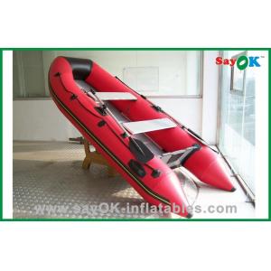 China Red PVC Inflatable Boat PVC Tarpaulin Inflatable Fishing Boat supplier