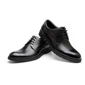 China Soft Sole Breathable Military Dress Shoes Cow Leather PU Lining supplier