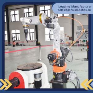 China Hollow Structure Big Space Robotic Mig Welding Machine For Stainless Steel Frame supplier