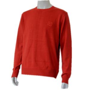 China VOGUE Red Pigment dyeing  cotton fabric Womens Cashmeres Sweater clothing  supplier