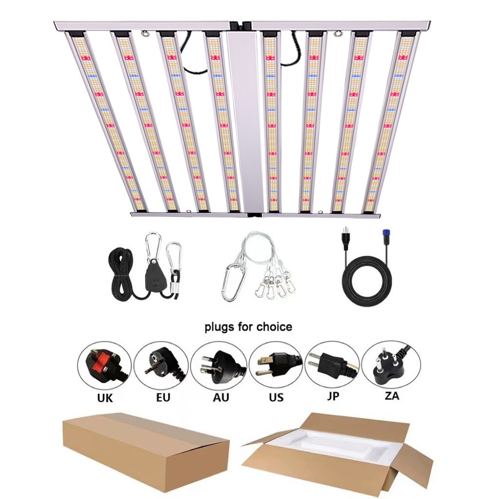 China High PPF Full Spectrum 8 Bars 800W LED Grow Light CE ROHS FCC ETL DLC with SAMSUNG Chips wholesale