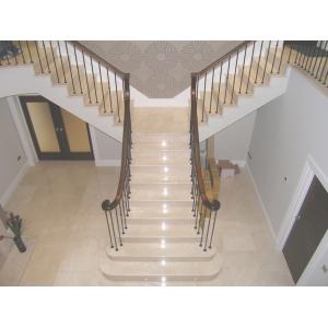 China Stairs Tread Step And Risers China Factory Customized Size Marble Stone Slab Tile supplier