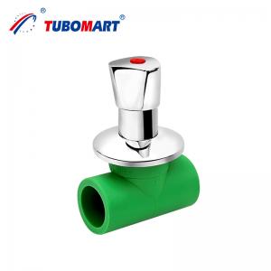 China Hot Cold Water Supply Shut Off Valve Corrosion Resistant PPR Stop Cock Valve supplier