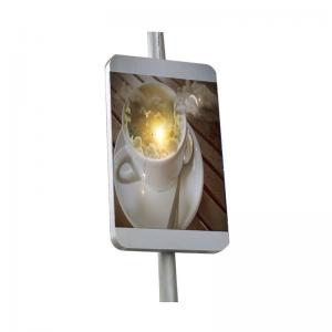 P6 LED Displays Street Light Pole , Light Sign Board H120 V120 Viewing Angle