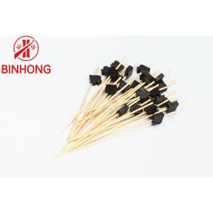 China Disposable Bamboo Plain Color 6CM Cocktail Bamboo Sticks supplier
