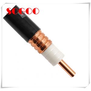 Telecom Custom Rf Cables With Black PE Jacket , 1/2" Copper Rf Coaxial Cable