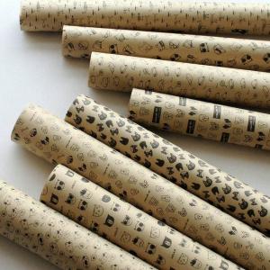 Reciclar o ODM do OEM imprimiu a decoração do Natal do papel de papel de embrulho