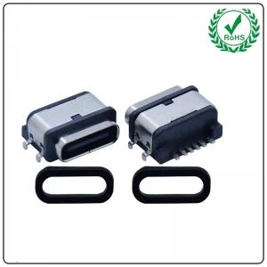 China Type C Connector IP67 Waterproof Female Connector 6 Pin SMT USB 3.1 Connector supplier