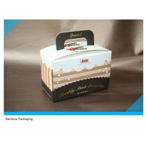 Beautiful And Attractive Cake Packaging Paper Box Packaging With Take Away Handle