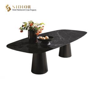 China Modern Marble Dining Table Contemporary Kitchen Tables 2m Length supplier
