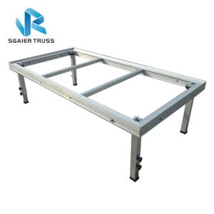 China Heavy Loading Outdoor Band Stage , Non Slip 2m X 1m Portable Stage Risers supplier