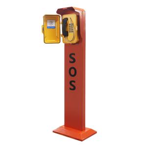China Support de pilier Téléphone d'urgence résistant aux intempéries alliage d'aluminium FCC IP65 supplier