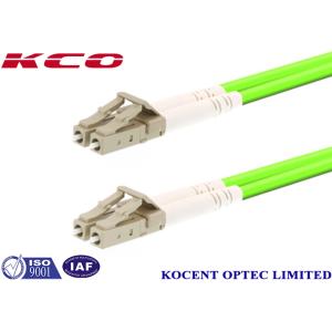 China LC-LC Duplex Multimode OM5 Fiber Optic Patch Cord with 0.35dB Insertion Loss and 60dB Return Loss wholesale