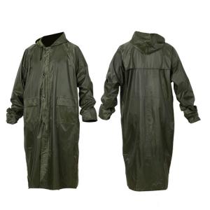 RAINWEAR RR020-N 170T Olive Green Rubberized Polyester Raincoat