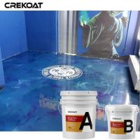 China New Concrete Metallic Epoxy Floor Coating For Kitchen Bedroom Bathroom on sale