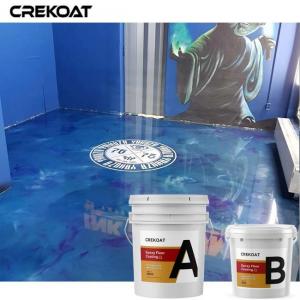 China New Concrete Metallic Epoxy Floor Coating For Kitchen Bedroom Bathroom supplier