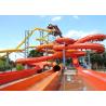 Safety Commercial Water Slides Water Play Fiberglass Slide ISO Certified