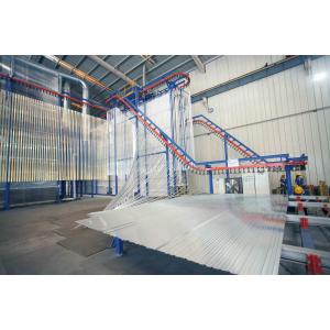 Natural Gas Heating Vertical Powder Coating Line PLC Control