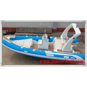 China Durable 18 Foot Hard Bottom Inflatable Rib Boats 10 Person Inflatable Boat supplier