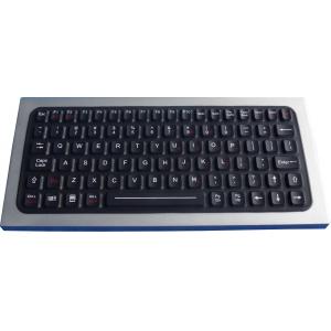 China IP68 silicone rubber ruggedized keyboard with sealed aluminum metal housing for lab ,  clinic supplier