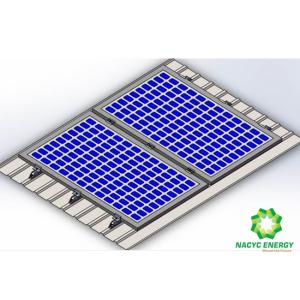 China Suportes solares anodizados do racking do telhado dos sistemas solares de superfície da montagem do telhado do metal supplier