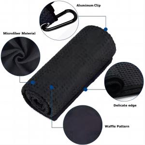 China Microfiber Waffle Golf Towel Roll Absorbent Quick-Drying Perfect For Golf Course supplier