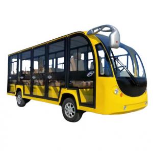 China Yellow Color Electric Mini Sightseeing Bus Lead Acid Battery Max Speed 40km/H supplier