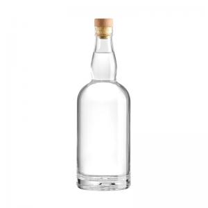 Custom Color 750ml Glass Bottle for Liquor Faceted 375 Luxury Glass Liquor Bottles