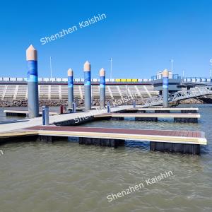 China Marina Aluminium Floating Dock Pontoon Floats Finger Walking Bridge Jetty supplier