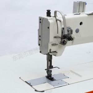 Unison feed double needle sewing machine for car seat sofa