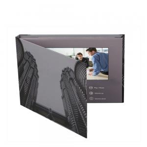 China Latest video marketing solution 7 inch LCD video book/LCD video mailer brochure with 1300G hard back supplier
