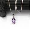 China 925 Silver Jewelry 9mmx11mm Amethyat Cubic Zircon Pendant(PSJ0406) wholesale