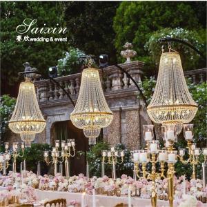 Hot Sales Wedding Half Circle Arch Light Wedding Chandelier Stand For Wedding Props Event Decor