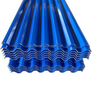 China Direct Building Material PPGI Prepainted Color-coated CGI Corrugated Wave Tile Roof Sheet with Standard Seaworth Packing wholesale