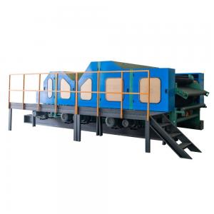 China Industrial Wool Nonwoven Carding Machine 400kg / H For Wool Felt Double Doffer supplier