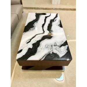 China Luxury Panda White Marble Tile With Black Veins For Coffee Table supplier