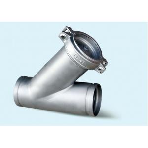 Stainless Steel Grooved Fittings / Stainless Steel Y - Type Trench Water Filter
