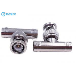 T Shape Bnc Connector Male Plug To Double Bnc Female Splitter Adapter Connector For Cctv