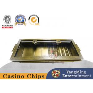 Iron Single Layer Clay Acrylic Casino Chip Tray Industrial Poker Chip Set Round Square