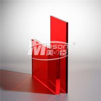 China Red Color Acrylic Sheet High Gloss Plastic Sheets Acrylic Board on sale