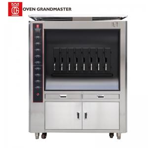 China Single Layer Fish Grill Machine Eight Grid 380V Electric Grill Machine supplier