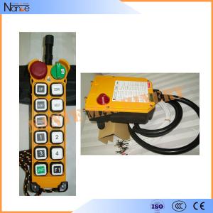China Yellow 11 Programmable Double Step Pushbutton Wireless Hoist Remote Control supplier