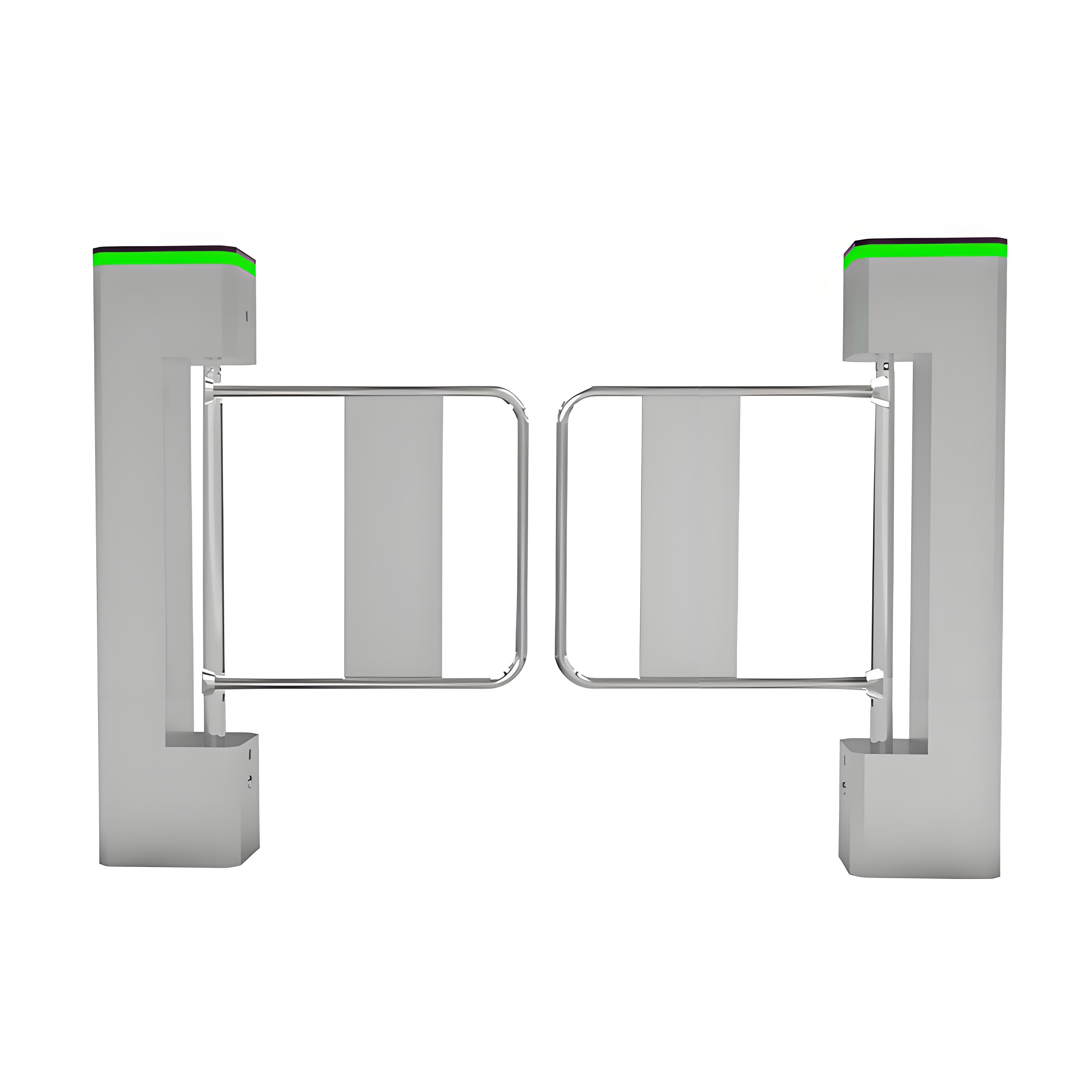 Bi-Directional Anti-Tailgating Swing Barrier Turnstile with QR Code for Supermarket Access Control