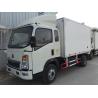 HOWO small FPR refrigerated box trucks 4X2 for fresh food transport