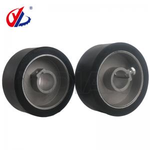 120*30*50mm Black Rubber Roller Feeding Wheel For Woodworking Two Sides Planer