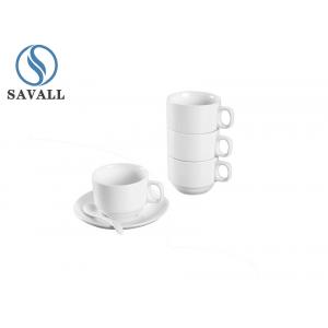 Savall Horeca Oem Porcelain Coffee Cup Hotel Restaurant Ceramic Coffee Cup And Saucer
