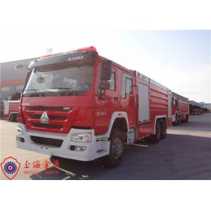 China 276Kw 6x4 Drive 27 Ton Huge Capacity Foam Tanker Fire Truck with Six Seats supplier