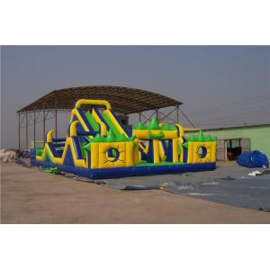 China Giant Blow Up Slip And Slide For Adults , 3 Lane Water Slide For Birthday Parties supplier
